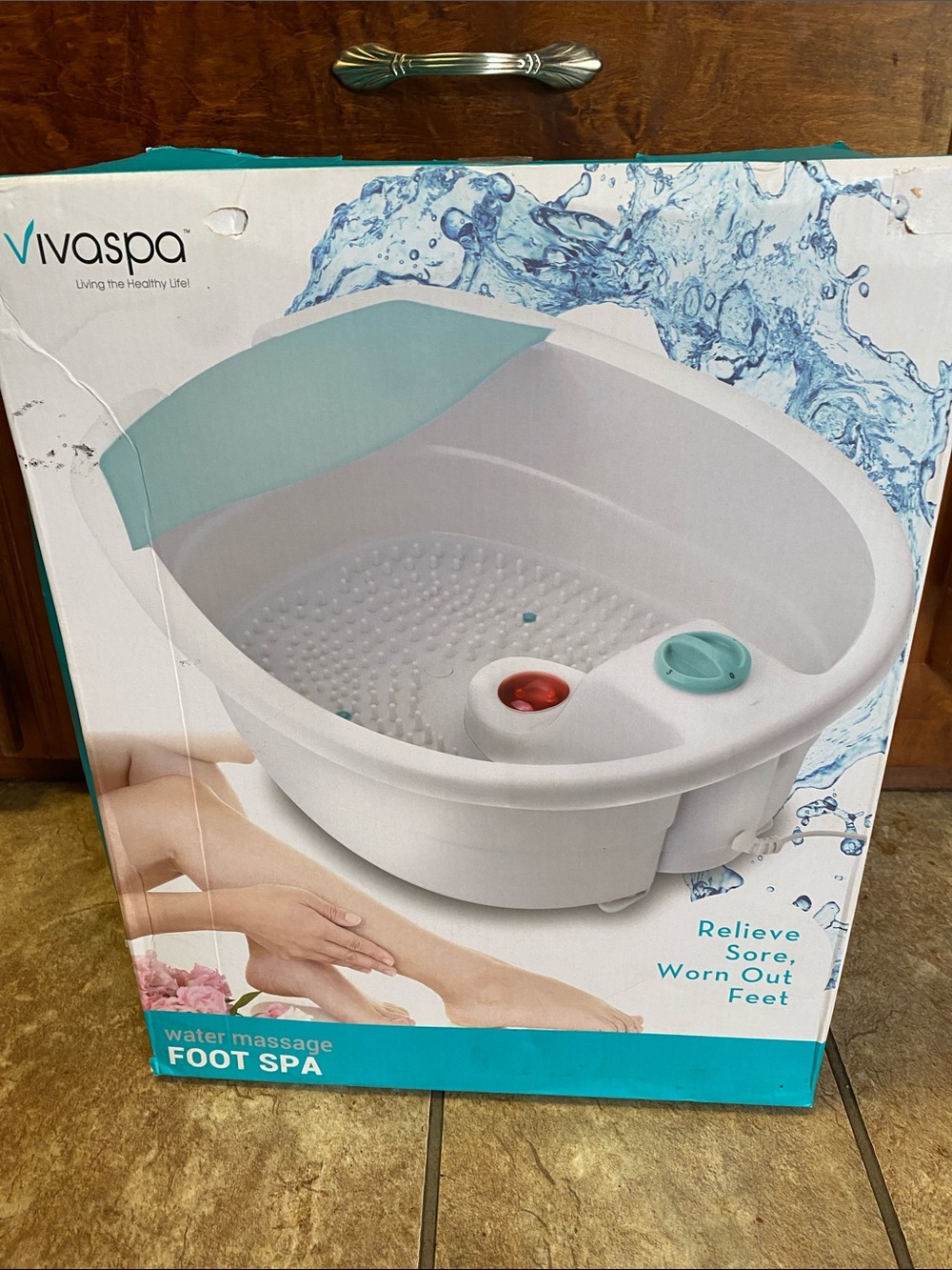 Water Massage Foot Spa Household Health Care Relax VivaSpa Foot Relief